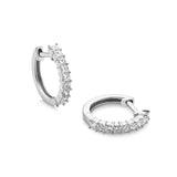 Créoles ovales 20mm en diamant