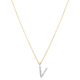 Diamond Initial Pendant