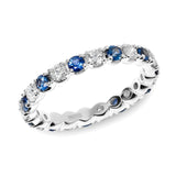Diamond and Sapphire Full Eternity Ring