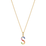 Rainbow Initial Pendant