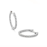 Diamond Hoop Earrings