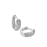 3-row Pavé Set Earrings
