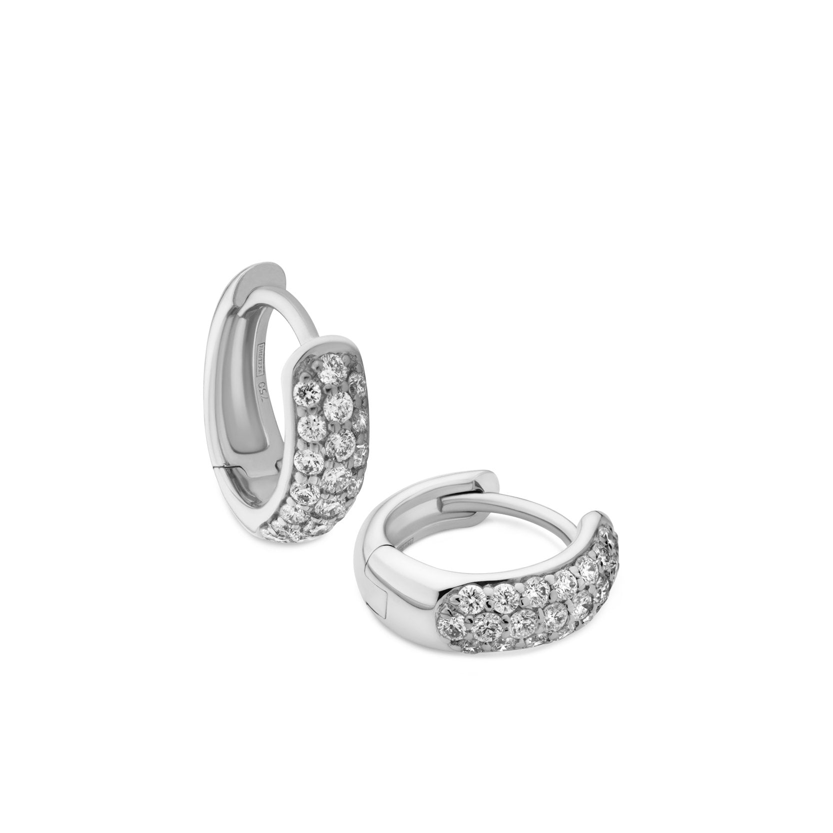 3-row Pavé Set Earrings