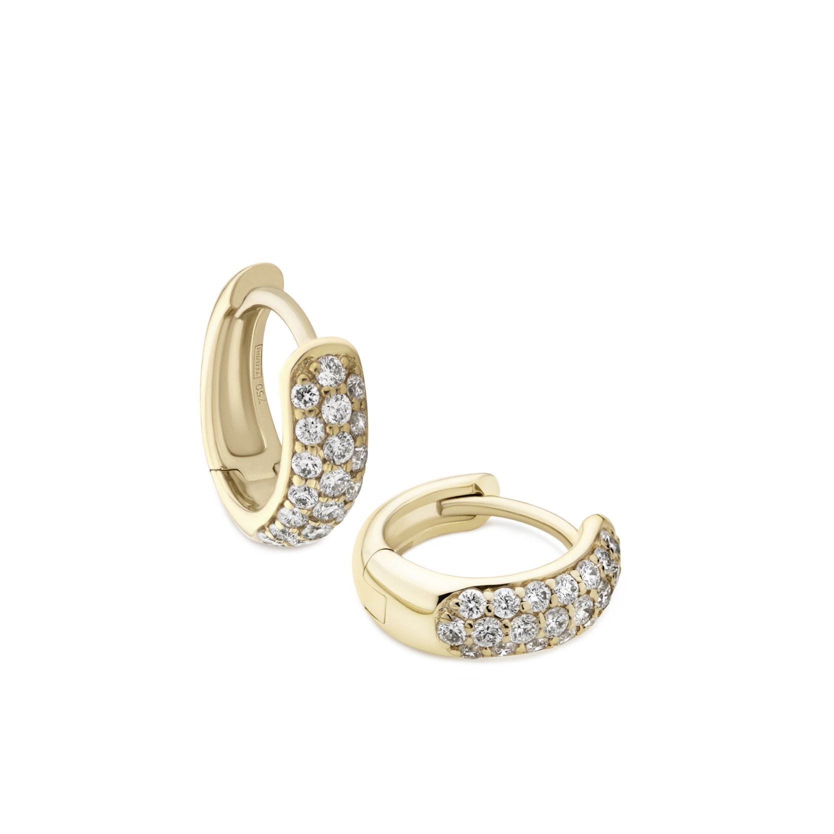 3-row Pavé Set Earrings