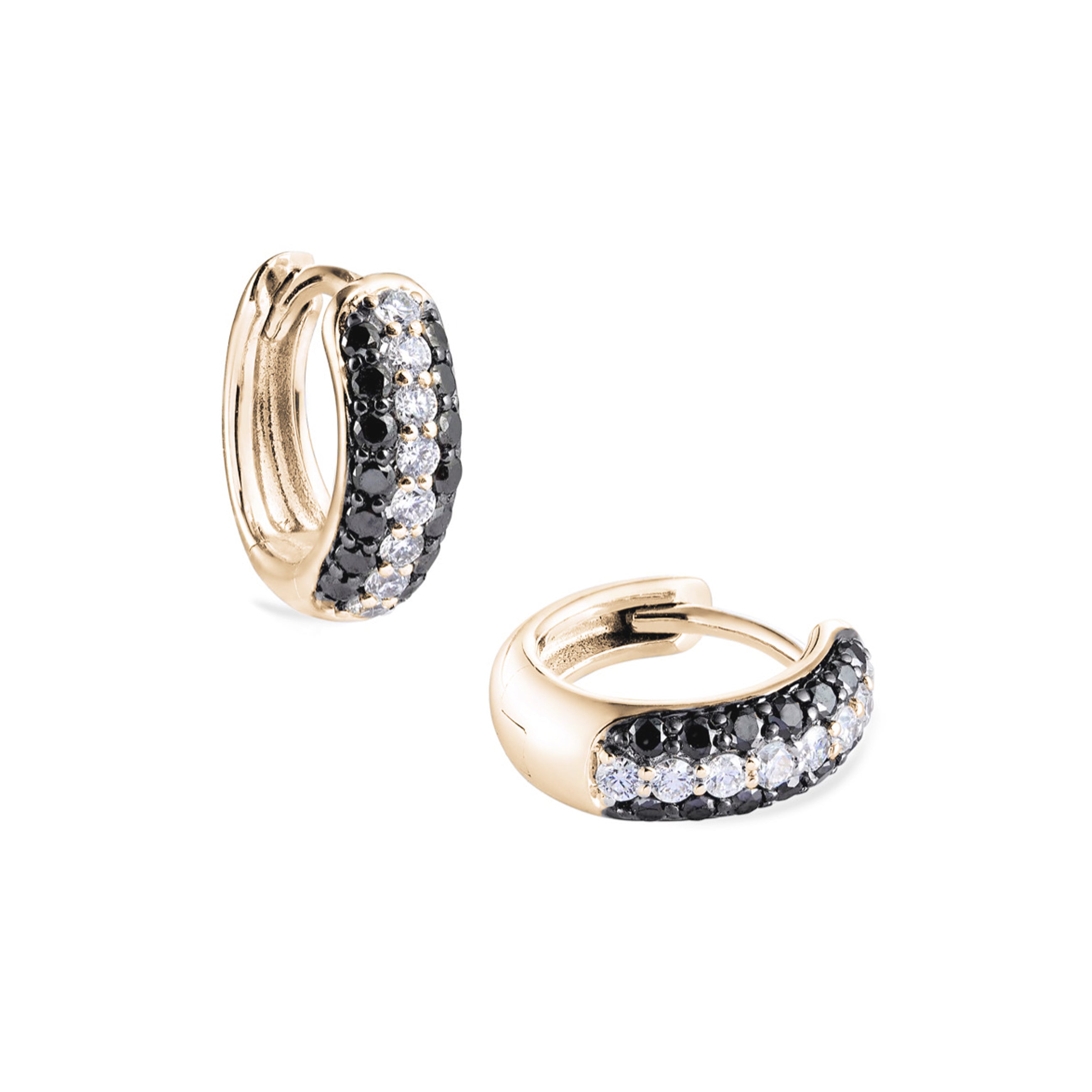3-row Pavé Set Earrings