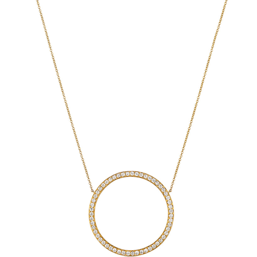 35mm Diamond Circle Pendant