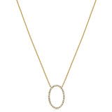 Diamond Circle Pendant Necklace