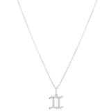 Gemini diamond pendant in 9ct white or yellow gold