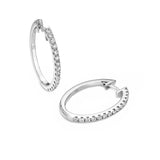 Diamond Hoop Earrings