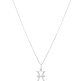 Pisces diamond pendant in 9ct white or yellow gold