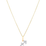 Sagittarius diamond pendant in 9ct white or yellow gold