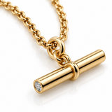 T-Bar diamond set pendant