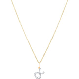 Taurus diamond pendant in 9ct white or yellow gold