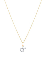Taurus diamond pendant in 9ct white or yellow gold
