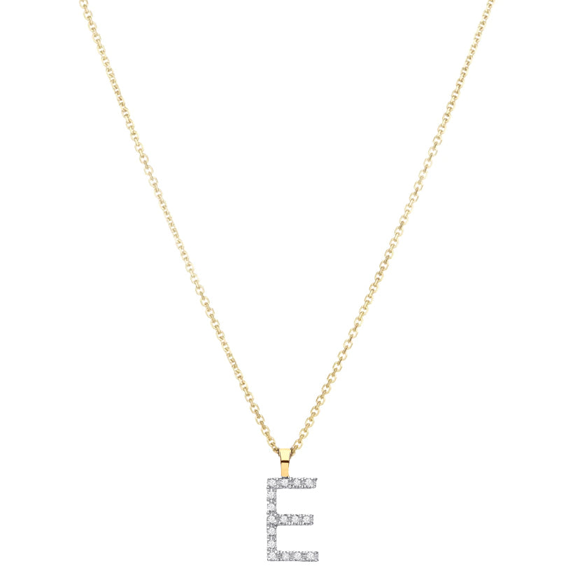 Diamond Initial Pendant