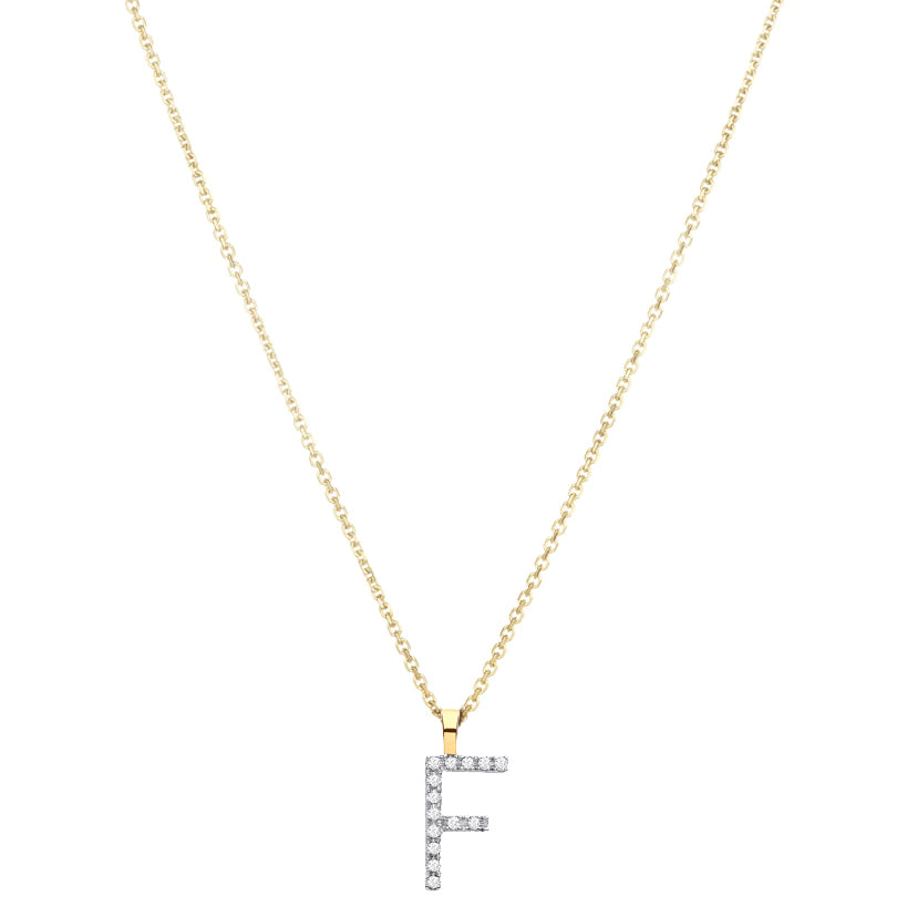 Diamond Initial Necklace