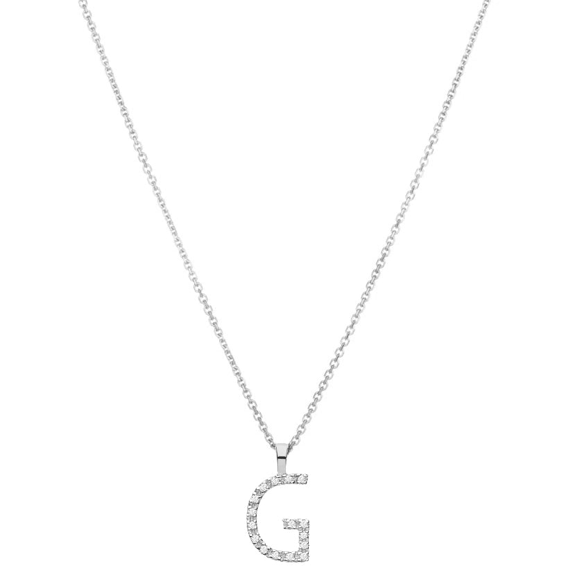 Diamond Initial Pendant