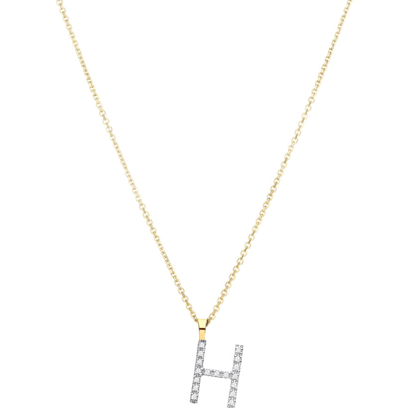 Diamond Initial Necklace