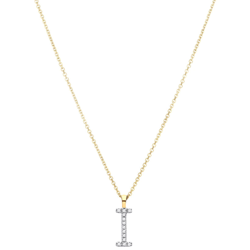 Diamond Initial Necklace