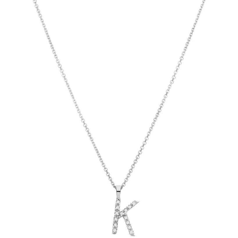 Diamond Initial Necklace