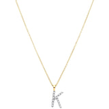 Diamond Initial Necklace