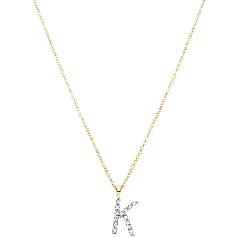 Diamond Initial Necklace