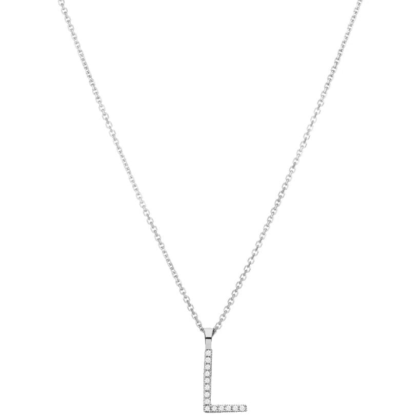 Diamond Initial Necklace