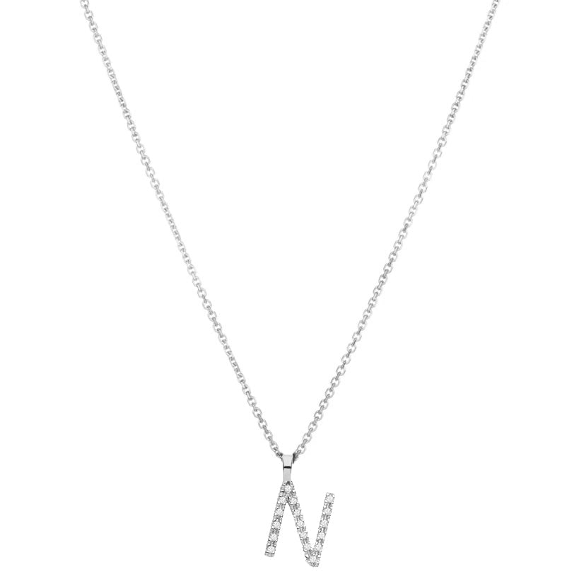 Diamond Initial Pendant