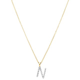 Diamond Initial Necklace