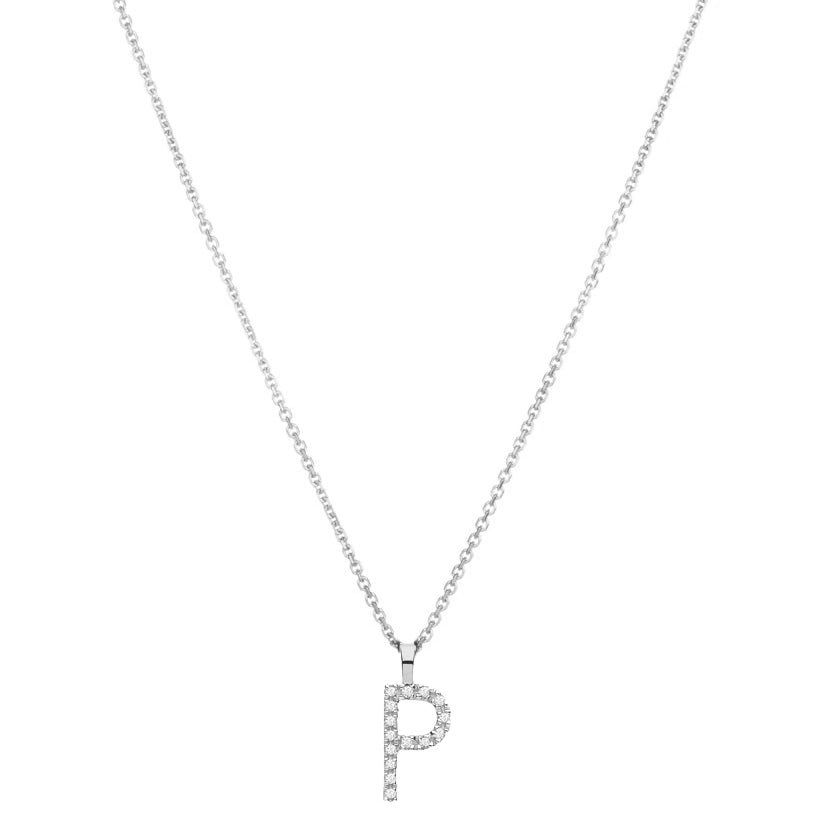 Diamond Initial Necklace