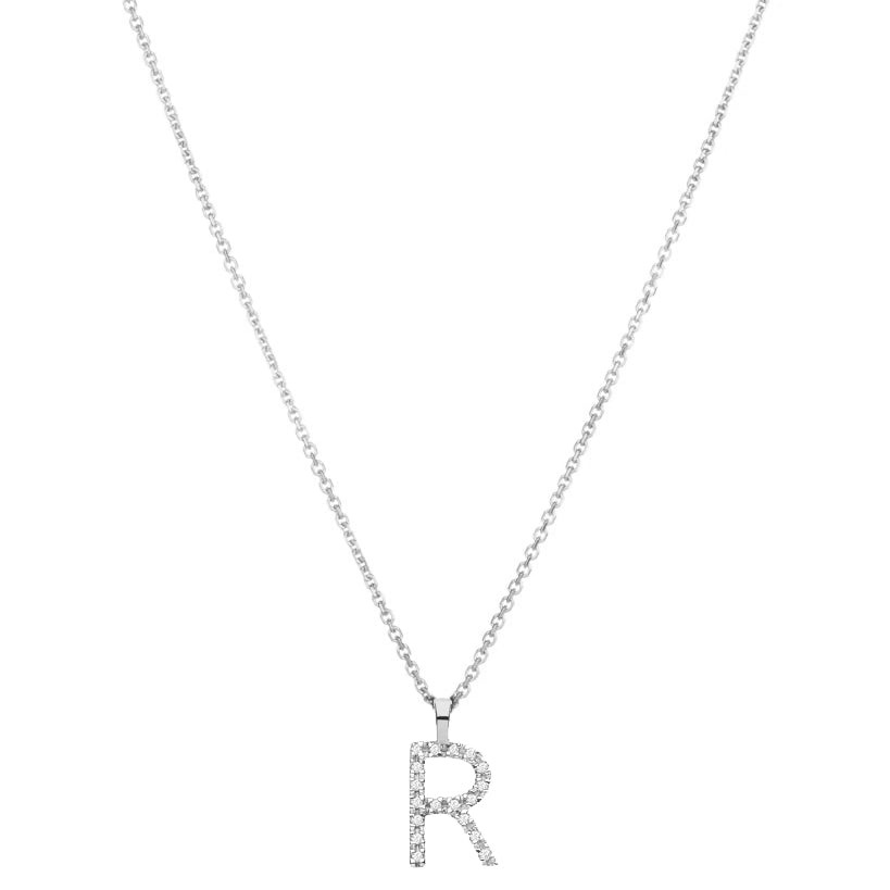 Diamond Initial Pendant