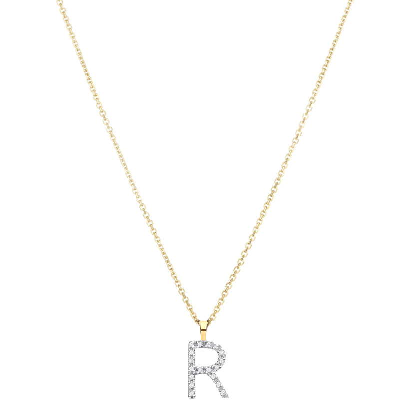 Diamond Initial Necklace