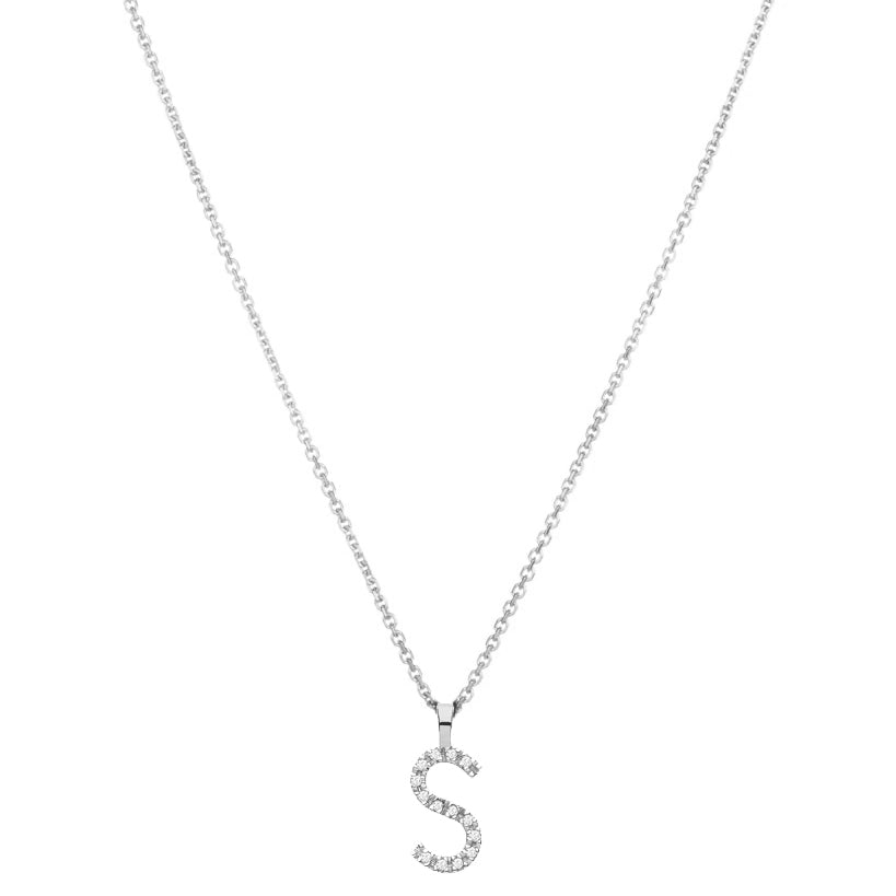 Diamond Initial Pendant