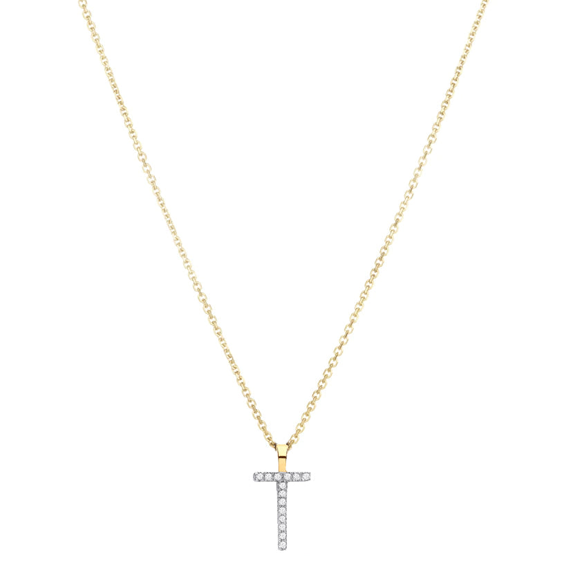 Diamond Initial Necklace