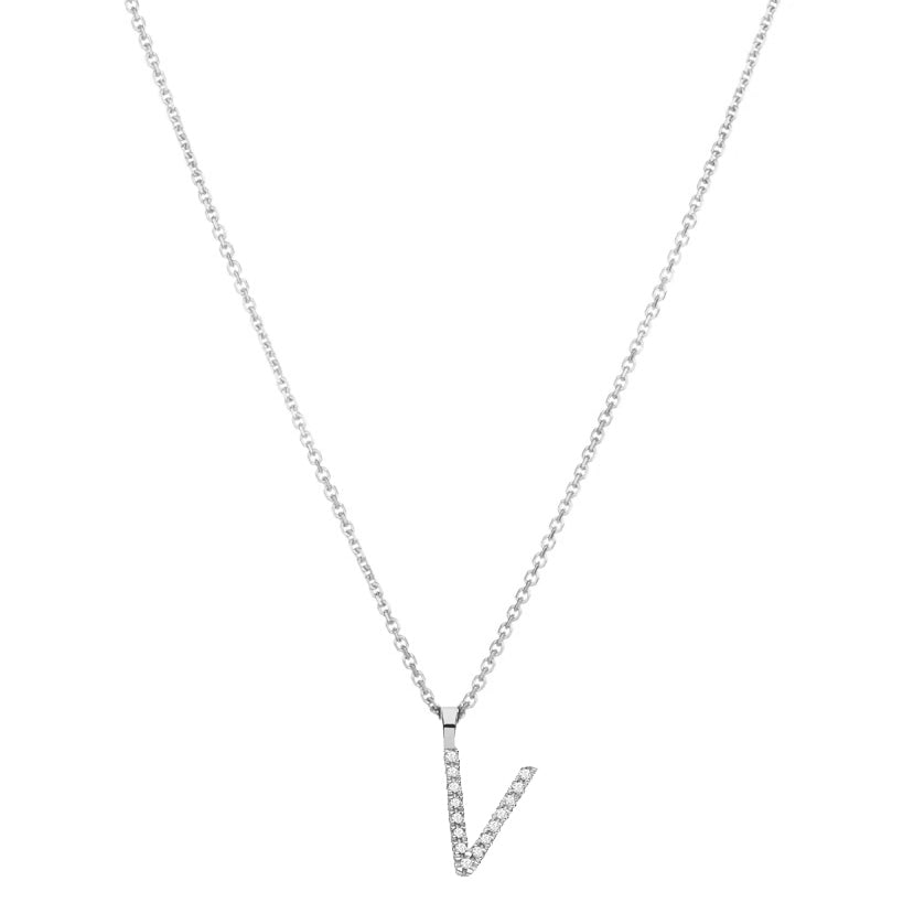 Diamond Initial Necklace