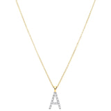 Diamond Initial Pendant