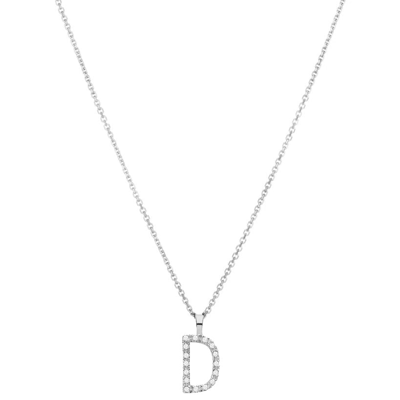 Diamond Initial Pendant