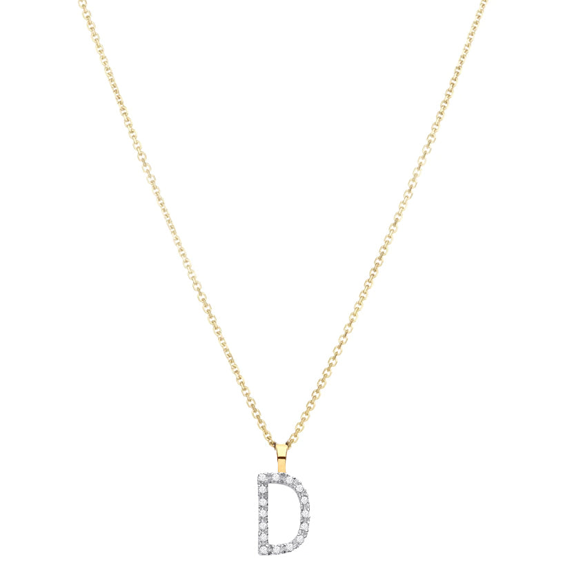 Diamond Initial Pendant