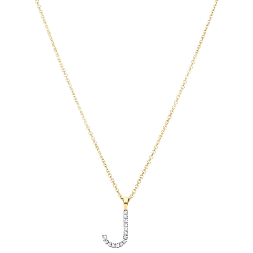 Diamond Initial Pendant