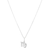 Virgo diamond pendant in 9ct white or yellow gold