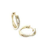 Diamond Hoop Earrings