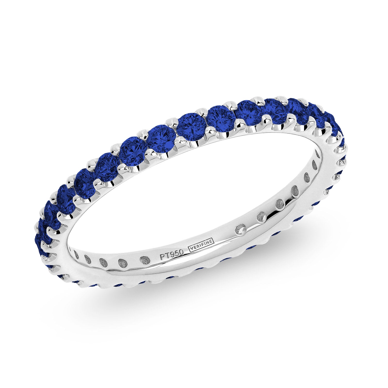 Blue Sapphire 2mm Eternity Ring