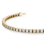 6.0ct princess-cut diamond bracelet 18ct gold