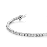 4.0 ct diamond line bracelet 18ct white gold