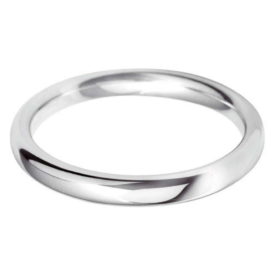 medium court 2.5mm wedding ring