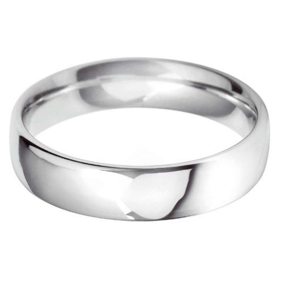 medium court 5.0mm wedding ring