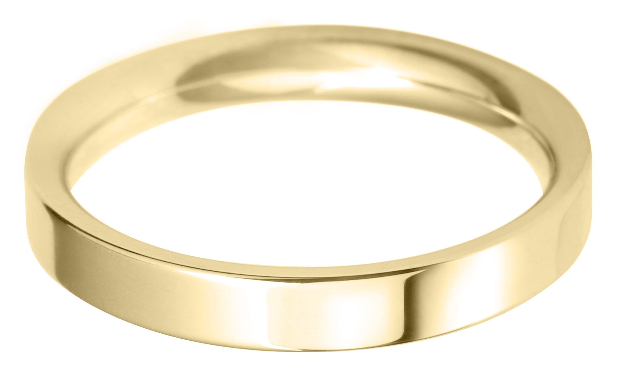 flat court 3.0mm wedding ring