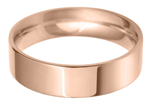 flat court 6.0mm wedding ring
