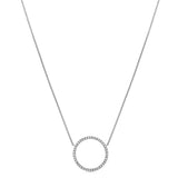 Diamond Circle Pendant Necklace