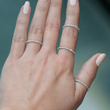 bague d’éternité à tour complet en platine